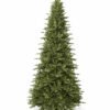 Alpine_Fir_Slim_White_Background 12' Alpine Fir Slim Artificial Christmas Tree 1400 Warm White LED Lights
