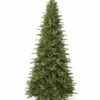 Alpine_Fir_Slim_White_Background 10' Alpine Fir Slim Artificial Christmas Tree Unlit