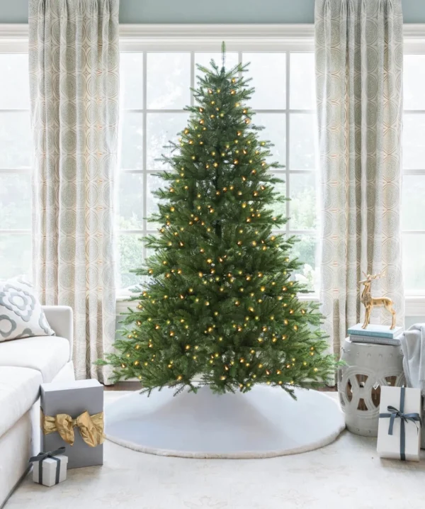 AlpinefirLED 9' Alpine Fir Artificial Christmas Tree 1100 Warm White LED Lights