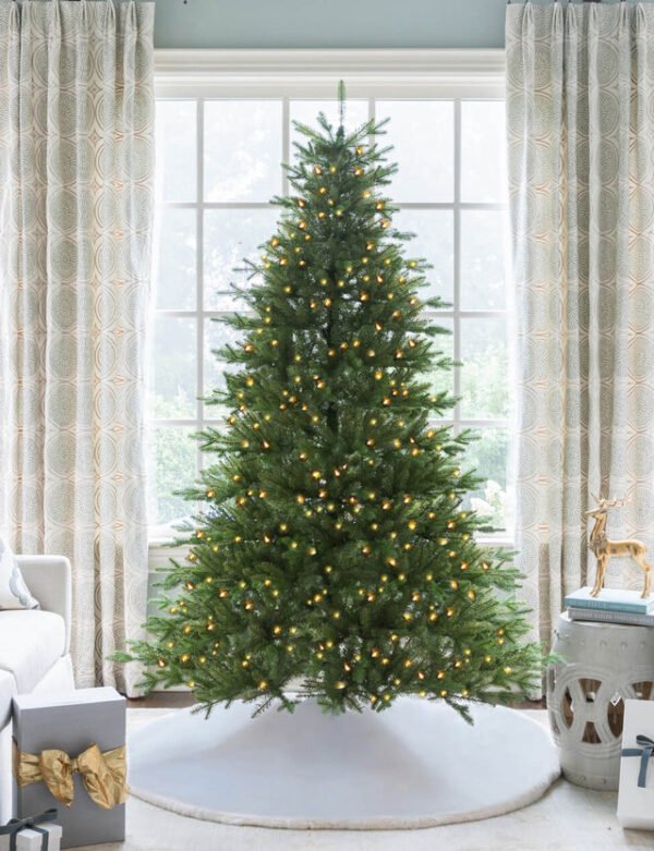 7.5' Alpine Fir Artificial Christmas Tree with 800 Warm White LED Lights