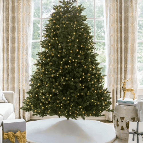AspenFir_fffc4103 9' Aspen Fir Tree with 2000 Warm White & Multi-Color LED Lights