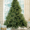 CypressSpruce 8' Cypress Spruce Artificial Christmas Tree with 1500 Warm White & Multi-Color LED Lights