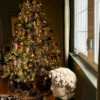 Cypress_Spruce 9' Cypress Spruce Artificial Christmas Tree with 2050 Warm White & Multi-Color LED Lights