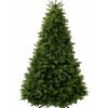 Cypress_Spruce_White_Background_Unlit 7.5' Cypress Spruce Artificial Christmas Tree Unlit