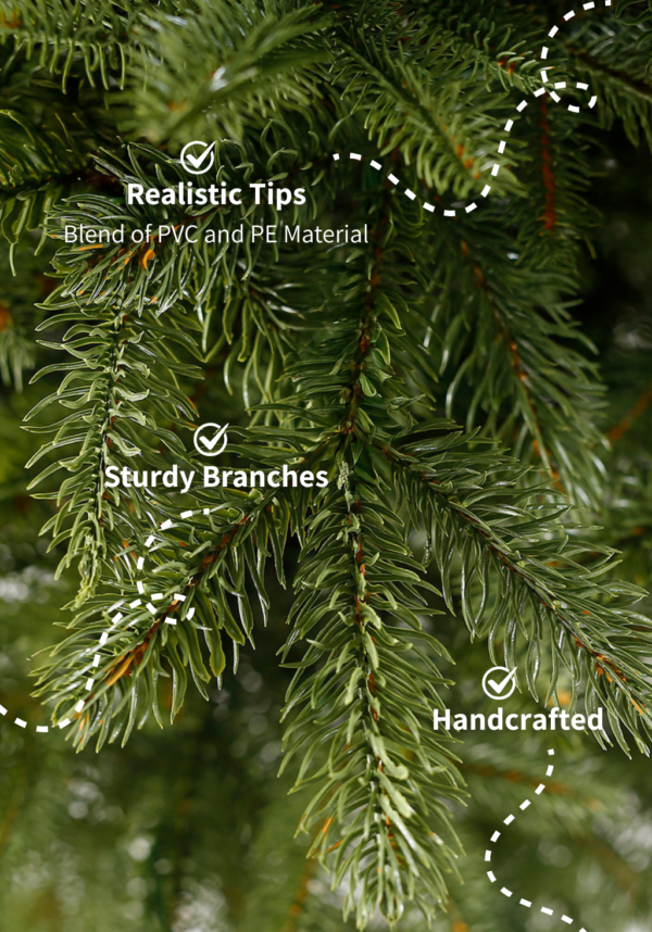 Cypresstips 7.5' Cypress Spruce Artificial Christmas Tree Unlit