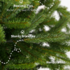 FRASERFIRTIPS 7.5' King Fraser Fir Artificial Christmas Tree Unlit