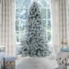 FlockedGroup-11 8' Prince Flock® Artificial Christmas Tree Unlit