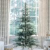 FlockedGroup-3 9' King Noble Fir Artificial Christmas Tree Unlit