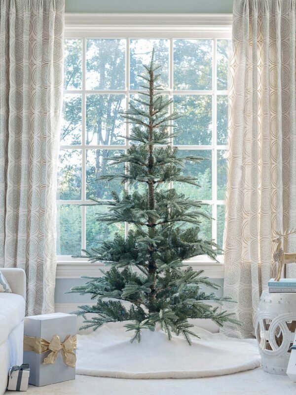 FlockedGroup-3 7' King Noble Fir™ Artificial Christmas Tree Unlit