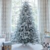 FlockedGroup-5_9ef11c71-64ab-4a00-9891-2b70b338751f 10' Queen Flock® Artificial Christmas Tree Unlit