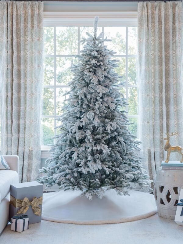 FlockedGroup-5_9ef11c71-64ab-4a00-9891-2b70b338751f 10' Queen Flock® Artificial Christmas Tree Unlit