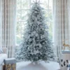 FlockedGroup-5_b6c3bf6a-e680-4bc3-86e4-e52c7973c576 9' Queen Flock® Artificial Christmas Tree with 1100 Warm White LED Lights