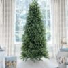 FlockedGroup-6_6e62c7f7-98a2-40d5-b8c6-e6f6b6a6c862 10' Royal Fir Slim Artificial Christmas Tree with 1500 Warm White & Multi-Color LED Lights