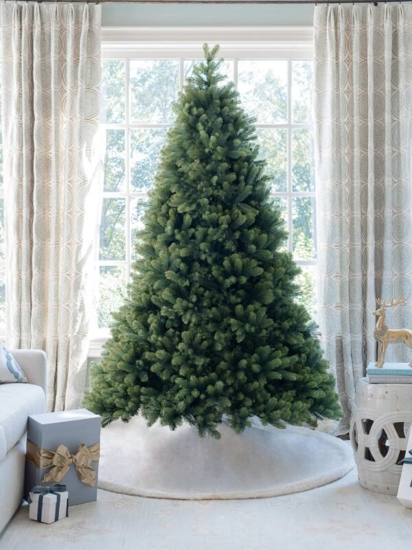 FlockedGroup-8 7.5' Royal Fir Artificial Christmas Tree Unlit