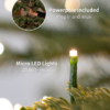 GreenLights 7.5' Yorkshire Fir Slim Artificial Christmas Tree with 500 Warm White LED Lights