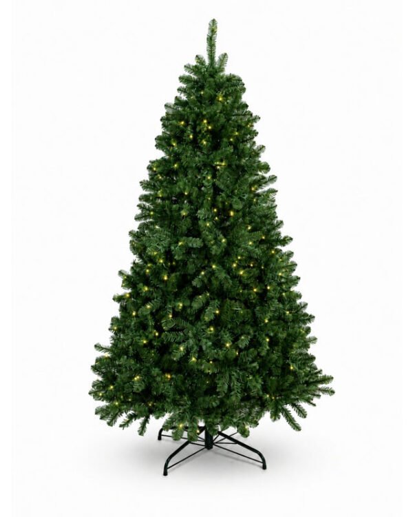 Hancock_Spruce_White_background 7' Hancock Spruce Artificial Christmas Tree 450 Warm White LED Lights