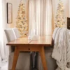IMG_6932 9' Prince Flock® Pencil Artificial Christmas Tree with 600 Warm White LED Lights