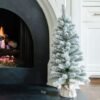 KOC2021KingFlock-32_fde6682e-16a1-45d3-aef4-391a865a028a 3' King Flock® Artificial Christmas Tabletop Tree Unlit