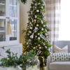 KingDouglasFir 7.5' King Douglas Fir Slim Artificial Christmas Tree with 800 Warm White & Multi-Color LED Lights