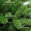 KingDouglasTips 9' King Douglas Fir Slim Artificial Christmas Tree with 1000 Warm White & Multi-Color LED Lights