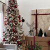 King_flock_slim 6.5' King Flock® Slim Artificial Christmas Tree Unlit