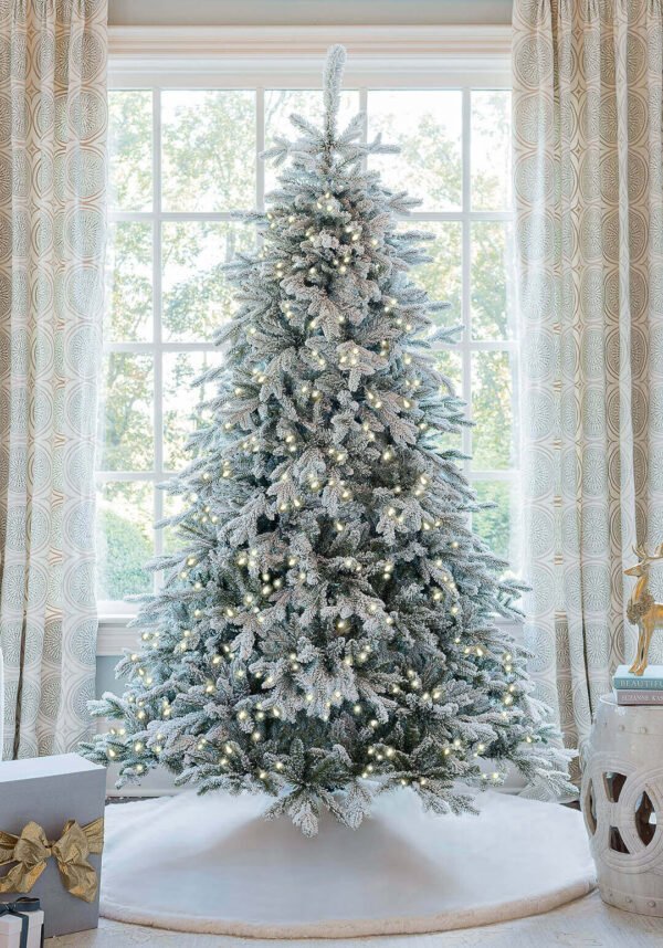 QueenFlock_27cc53c6-965e-42b2-aec7-3712ea7dcff9 7.5' Queen Flock® Artificial Christmas Tree with 800 Warm White LED Lights