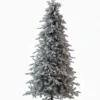 Queen_Flock_Slim_White_Background_Photo 9' Queen Flock® Slim Artificial Christmas Tree Unlit