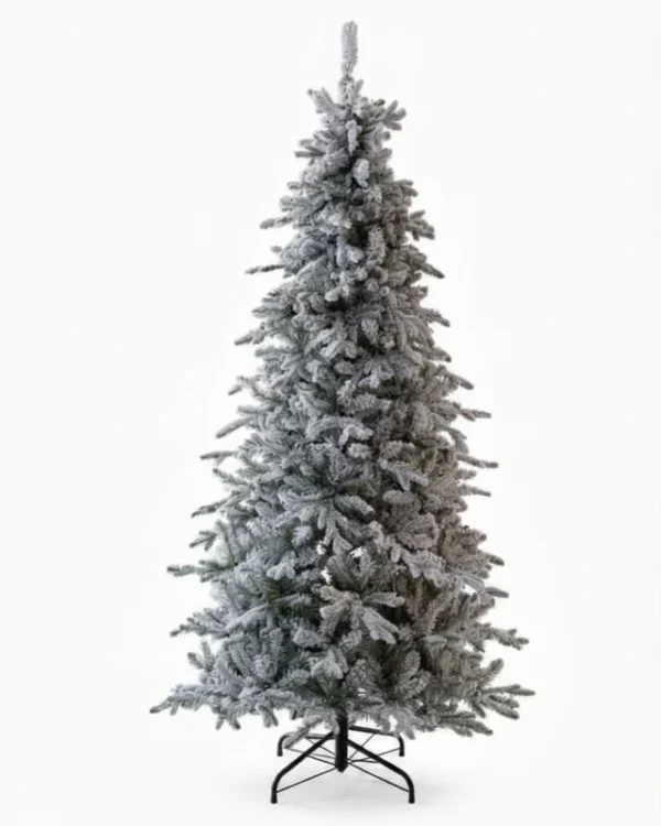 Queen_Flock_Slim_White_Background_Photo 9' Queen Flock® Slim Artificial Christmas Tree Unlit
