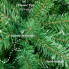 Realistic_Tips_Blend_of_PVC_and_PE_Material 7' Hancock Spruce Artificial Christmas Tree 450 Warm White LED Lights
