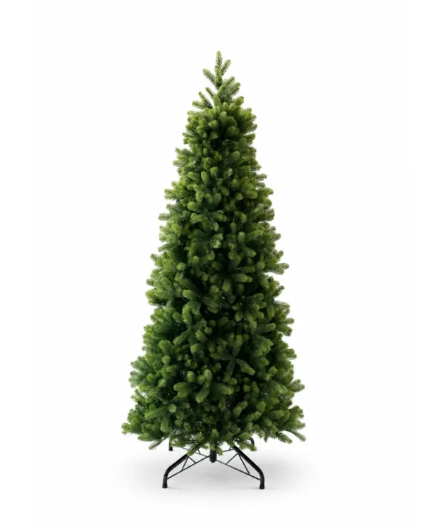 Royal_Fir_Slim_Unlit_White_Background 9' Royal Fir Slim Artificial Christmas Tree Unlit