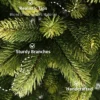 Royal_Fir_Tips 9' Royal Fir Slim Artificial Christmas Tree with 900 Warm White & Multi-Color LED Lights
