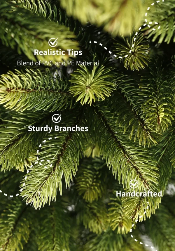 Royal_Fir_Tips 9' Royal Fir Slim Artificial Christmas Tree Unlit