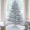 RushmoreFlock_6ae869e2-503e-4f80-916b-140cc87df211 9' Rushmore Flock Artificial Christmas Tree 1000 Warm White LED Lights