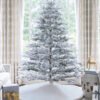 RushmoreFlock_b2cf0403-6486-4b00-a8cb-3bfd8c6b28c5 7.5' Rushmore Flock Artificial Christmas Tree 750 Warm White LED Lights