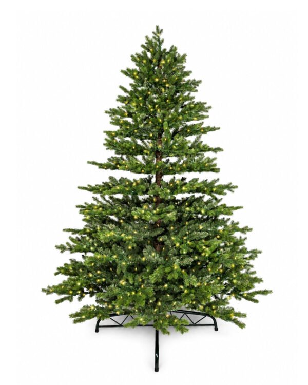 RushmorefirLEDWhiteBackground 7.5' Rushmore Fir Artificial Christmas Tree 750 Warm White LED Lights