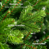 Scarletfirtips 7.5' Scarlet Fir Artificial Christmas Tree Unlit