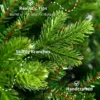 Scarletfirtips 9' Scarlet Fir Artificial Christmas Tree Unlit
