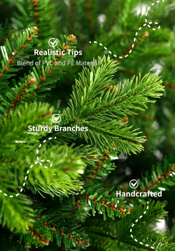 Scarletfirtips 9' Scarlet Fir Artificial Christmas Tree Unlit