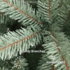 Tribeca_Tips 7' Tribeca Blue Spruce Artificial Christmas Tree with 550 Warm White LED Lights