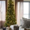 everyday.addy--snowflakes--2022-11-18-03-19-09--instagram_55d55ae2-0641-4df6-905c-45de006757b2 12' King Douglas Fir Slim Artificial Christmas Tree with Warm White & Multi-Color LED Lights