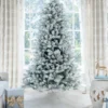 king-flock-artificial-christmas-tree_c656c39c-d0e2-4436-8d36-93bcd0ab84a7 9' King Flock® Artificial Christmas Tree with 1100 Warm White LED Lights