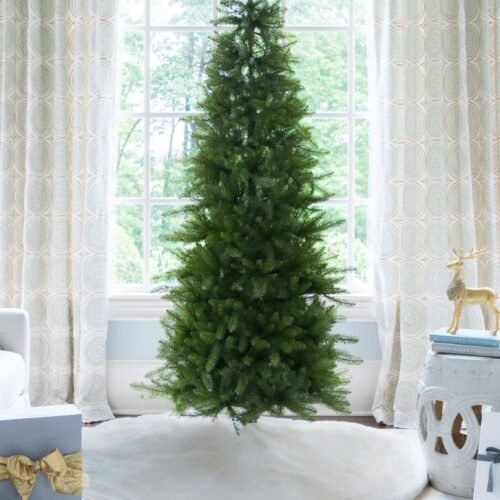 7.5' Yorkshire Fir Slim Artificial Christmas Tree Unlit